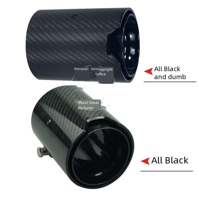 Glossy Carbon Fiber Exhaust Tips for BMW M2 M3 M4 F80 F82 F87 Muffler Tips Tailpipe Nozzle Car Exhaust System Modification