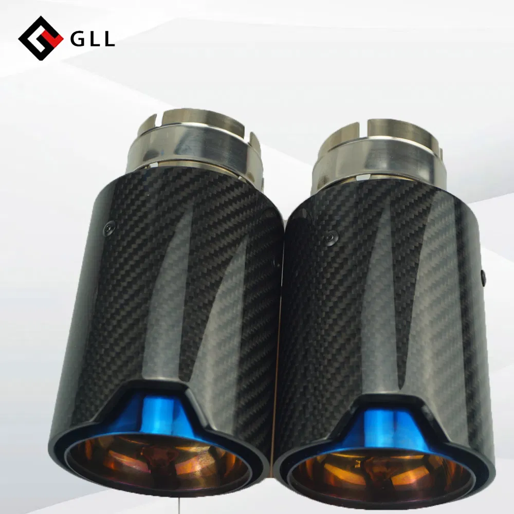 Universal Carbon Fiber Exhaust Pipe Motorcycle Car Exhaust Muffler Tail Tips