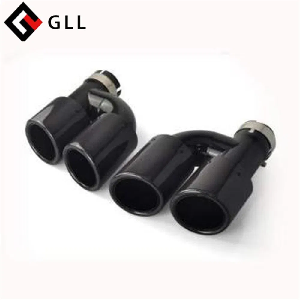 2 Side 4 Output Dual Outlet with Clamp Suitable Exhaust Muffler Tip
