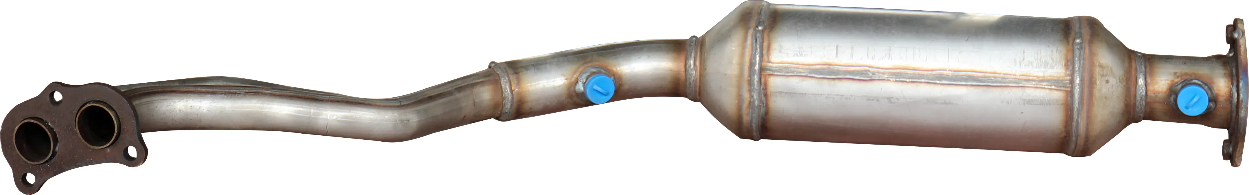 Stainless Steel Exhaust System Catalytic Converter with Built-in Ceramic Core.