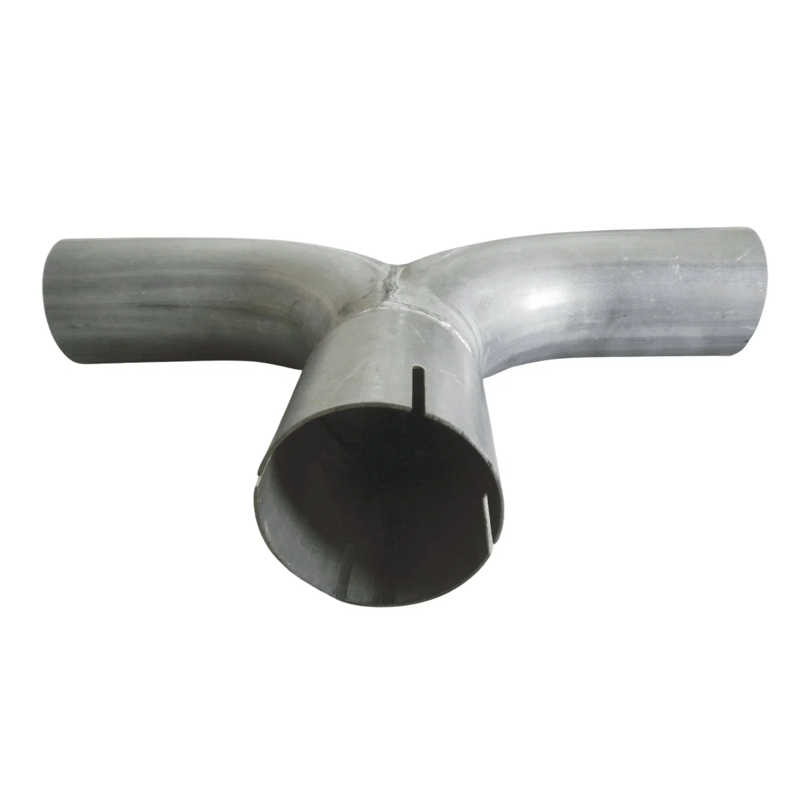 Universal 3 Inch Dual Exhaust Y Pipe Aluminized Mandrel Bent
