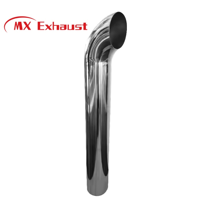 Customized Spare Parts 4"*36" Heavy Duty Truck Exhaust System Chrome Arc Pipe Muffler Exhaust Pipe Heavy Duty Truck/Diesel Exhaust System