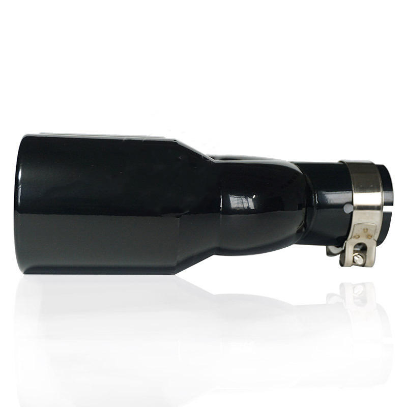 Wholesale Stainless Steel Double Wall Exhaust Tips 1 Into 2 Silver Quad Muffler Tip Universal Car Tuning Modification Parts