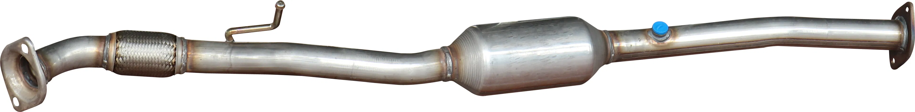 Stainless Steel Exhaust System Catalytic Converter with Built-in Ceramic Core.