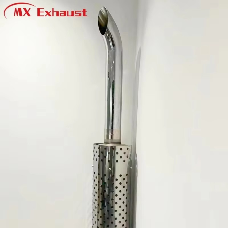Customized New Style Round 4'' 5'' 6'' Exhaust Silencer Stainless Steel/Aluminized Steel Muffler for Heavy Duty Truck/Diesel