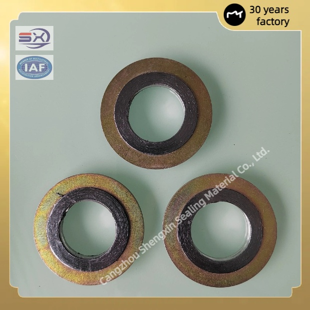 Custom DIN Standard Metal Outer Ring Spiral Wound Gasket PTFE Exhaust Pipe Gasket Metric PTFE Tri-Clamp Gasket