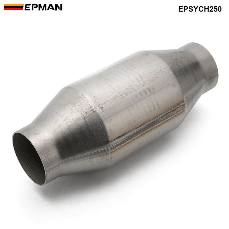 Epman 2.5 Inch Universal Spun Catalytic Converter High Flow Stainless Steel 410250 Epsych250