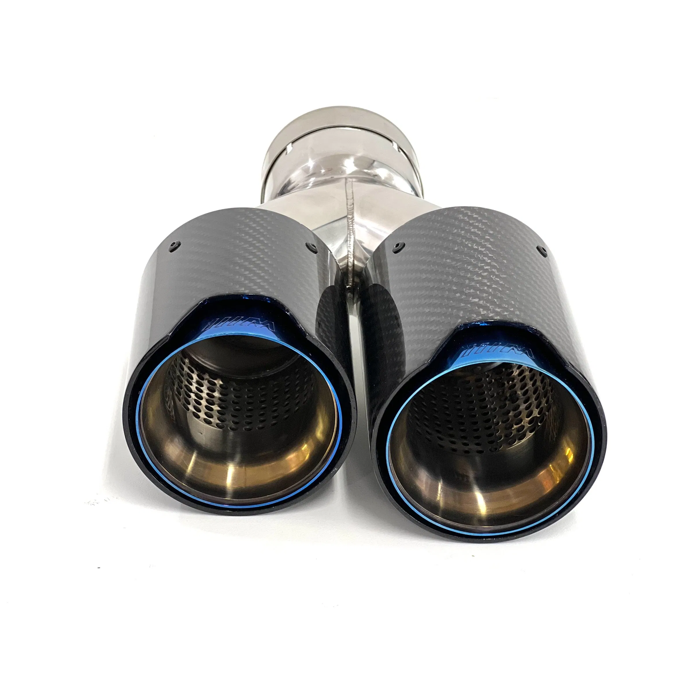 Car Carbon Fiber Decoration Universal Exhaust Muffler Tip Y Shape Exit Exhaust Pipe Nozzle