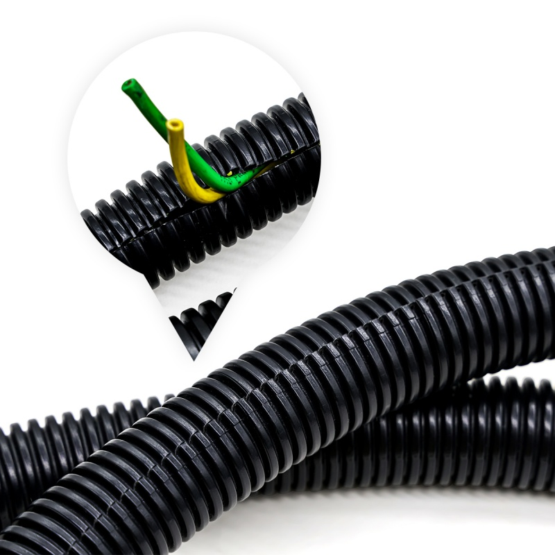 Orange Corrugated Fire Resistant PVC Electrical Flexible Conduit Pipe