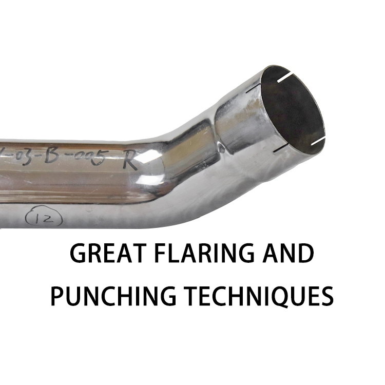 5 Inch Od Polished Steel Chrome Exhaust Right Elbow 2 Bend Pipe for Kenworth