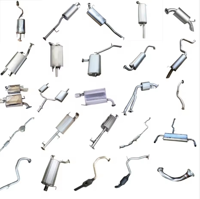 High Quality Exhaust Pipes 409ss Car Exhaust Muffler for Toyota Camry Corolla Land Cruiser RAV4 Yaris Hilux Coaster Highlander Car Silencer Muffler