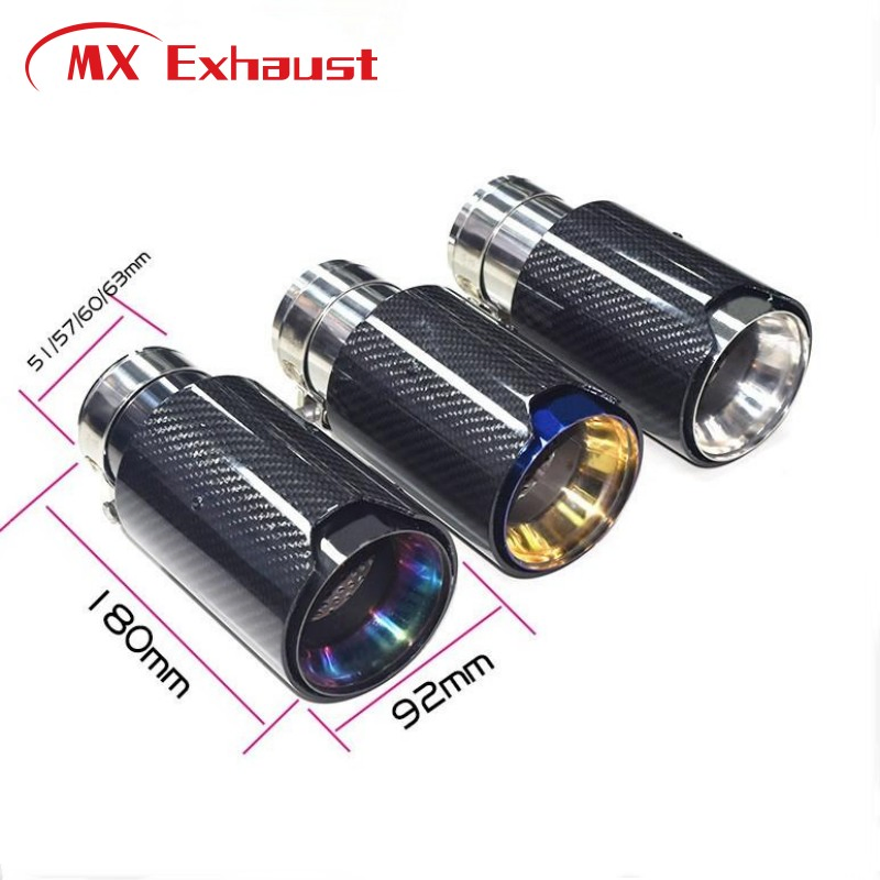 Mx Exhaust Top Quality M Performance 180mm Exhaust Pipe for M2 F87 M3 F80 M4 F82 F83 Carbon Fiber Muffler Tips