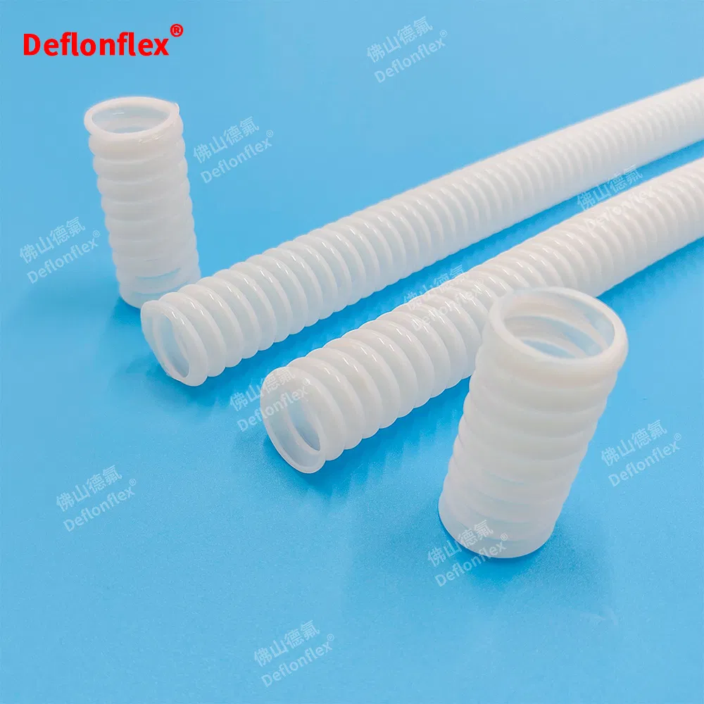 Flexible High-Quality Spiral PTFE Corrugated Hose/Corrugated PTFE Pipe
