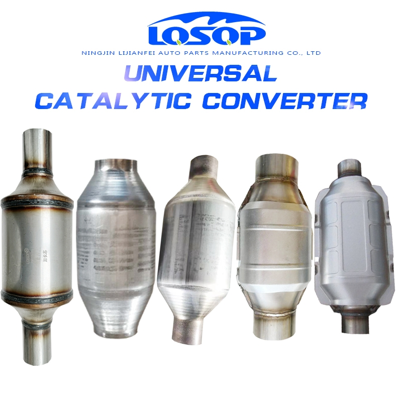 Euro 1/2/3/4/5/6 Car Exhaust System Universal Package Catalytic Converter with Honeycomb High Flow Ceramic Carrier Made in China