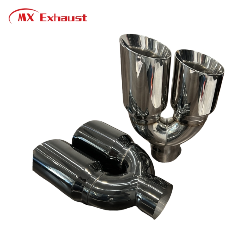 Popular in Us Chrome Polished 2.5'' 3 Inch Angel Stainless Steel Exhaust Tips Exhaust Pipe for Car Truck Exhaust System