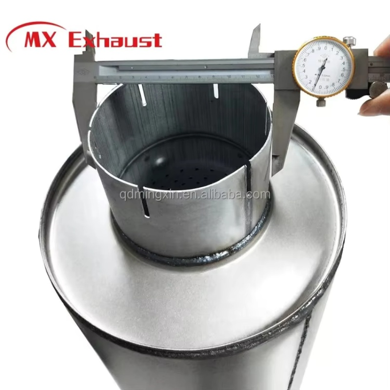 Customized New Style High Quality 4''/5''/6'' 8'' Inlet Aluminized/Stainless Steel Exhaust Muffler Silencer for Truck/Diesel