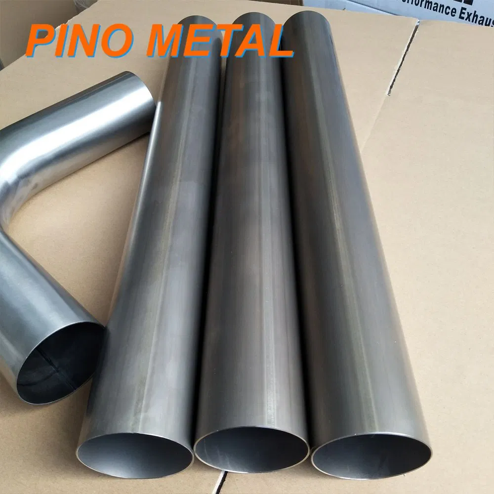 Titanium Exhaust Pipe Mandrel 76.2mm Diameter U-J Exhaust Bent Tubing