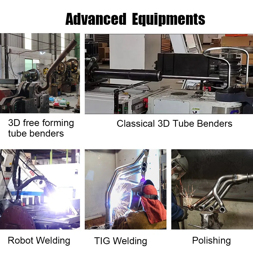 Wholesale Stainless Steel and Titanium Alloy Header Pipe, Chrome Motorcycle Front Exhaust Pipe, Universal Muffler Tube and Manifold Pipes