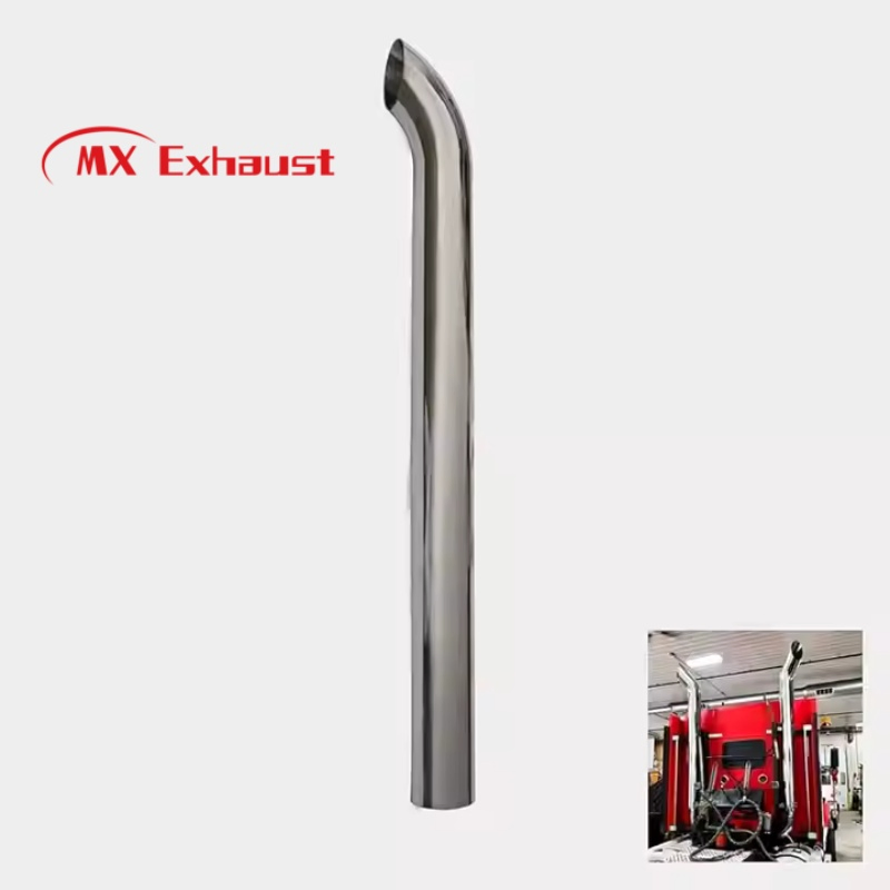 Customized Spare Parts 4"*36" Heavy Duty Truck Exhaust System Chrome Arc Pipe Muffler Exhaust Pipe Heavy Duty Truck/Diesel Exhaust System