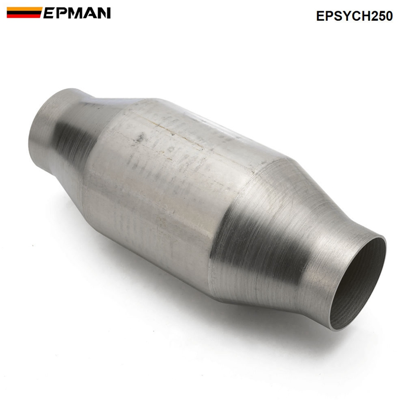 Epman 2.5 Inch Universal Spun Catalytic Converter High Flow Stainless Steel 410250 Epsych250