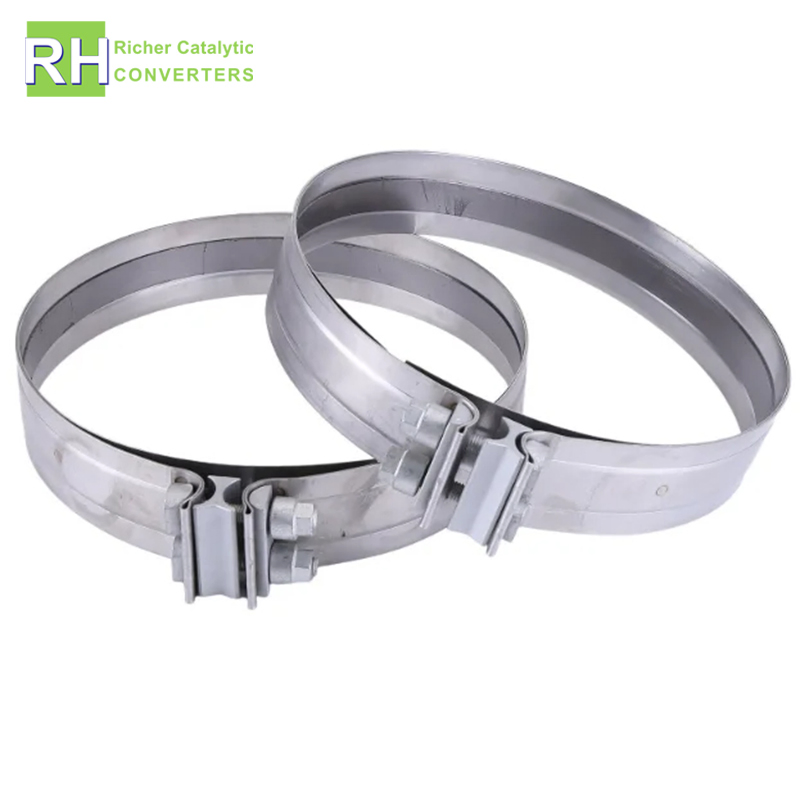 DPF Clamps Exhaust Flange Clamp Auto Parts Clamp for Caterpillar Stainless Steel