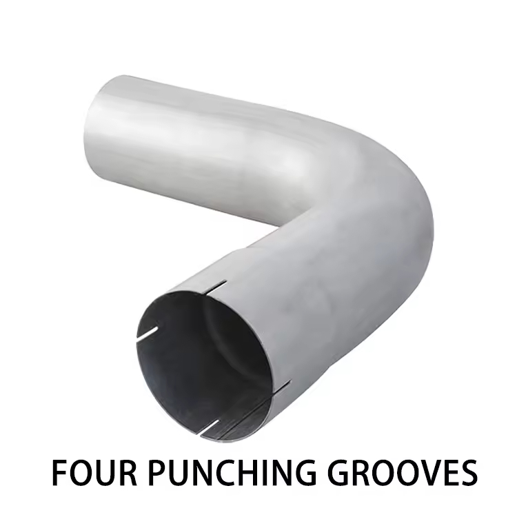 Custom 5 Inch Iron Chrome Plated 90 Degree Exhaust Elbow Pipe for Auto Parts