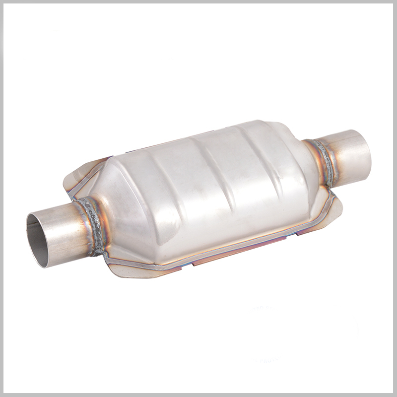 Stainless Steel Exhaust System Three-Way Catalytic Converter Honeycomb Ceramic Core with O2 Plug