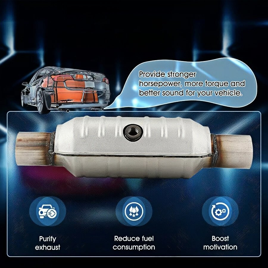 High Flow Catalytic Converter Round Catalytic Converter for 1.0 1.5.1.8L