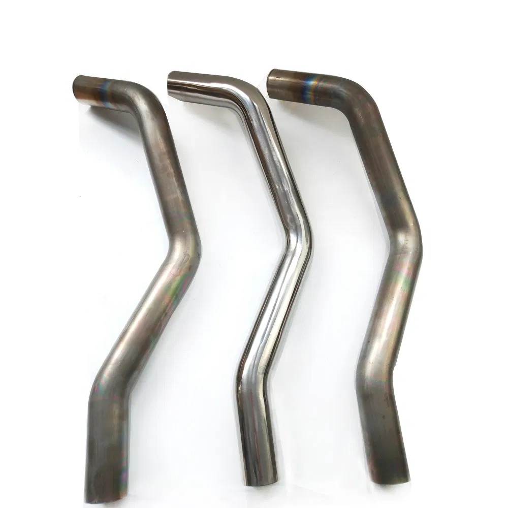 Titanium Exhaust Pipe Mandrel 76.2mm Diameter U-J Exhaust Bent Tubing