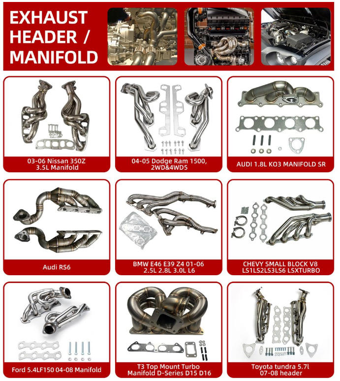 for Ford 73lturbo Diesel up Pipes with Bellows Kit for 1999.5-2003 Gp 679-005 SUS304 Exhaust Downpipe