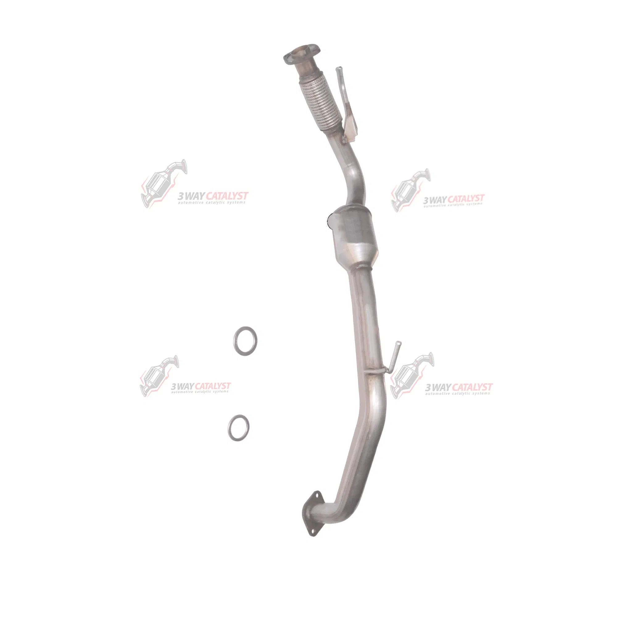 High Flow Euro6 Auto Parts Middle Part Converter Catalytic for Exhaust Catalyst for Toyota Sienna