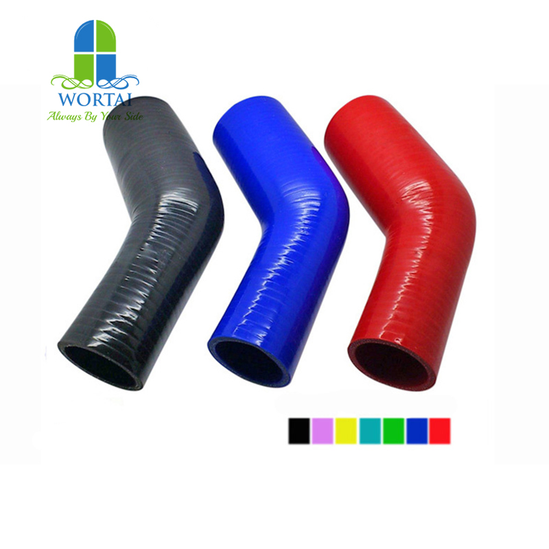 High Temperature Automotive 45 Degree Elbow Rubber Reducer Hose Silicone Rubber Tubing