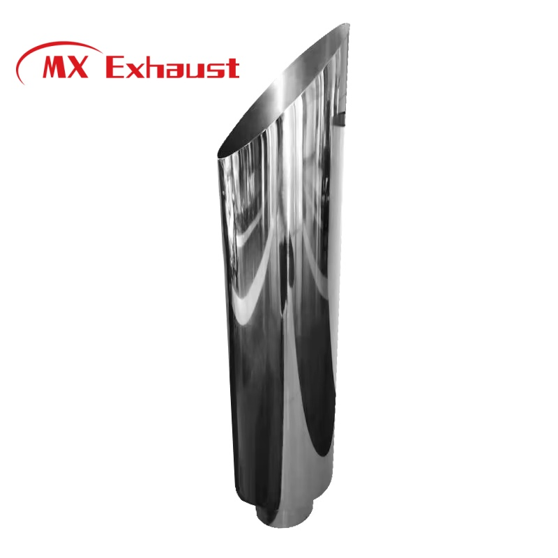Customized Spare Parts 4"*36" Heavy Duty Truck Exhaust System Chrome Arc Pipe Muffler Exhaust Pipe Heavy Duty Truck/Diesel Exhaust System