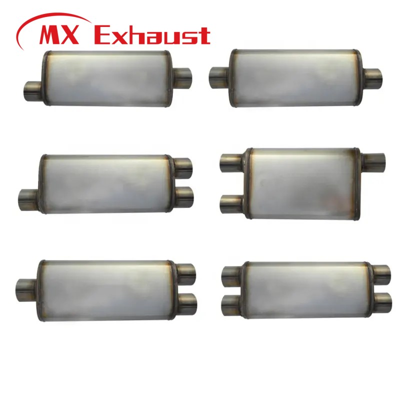 2.25" \2.5" 4"X 9" Oval X 13" Flowmaster Performance Chamber Aluminized Steel Exhaust Silencer Offset/Center Muffler