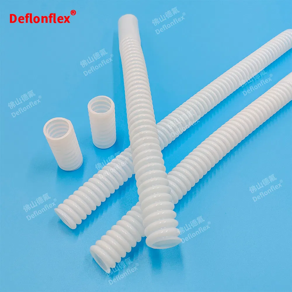 Flexible High-Quality Spiral PTFE Corrugated Hose/Corrugated PTFE Pipe