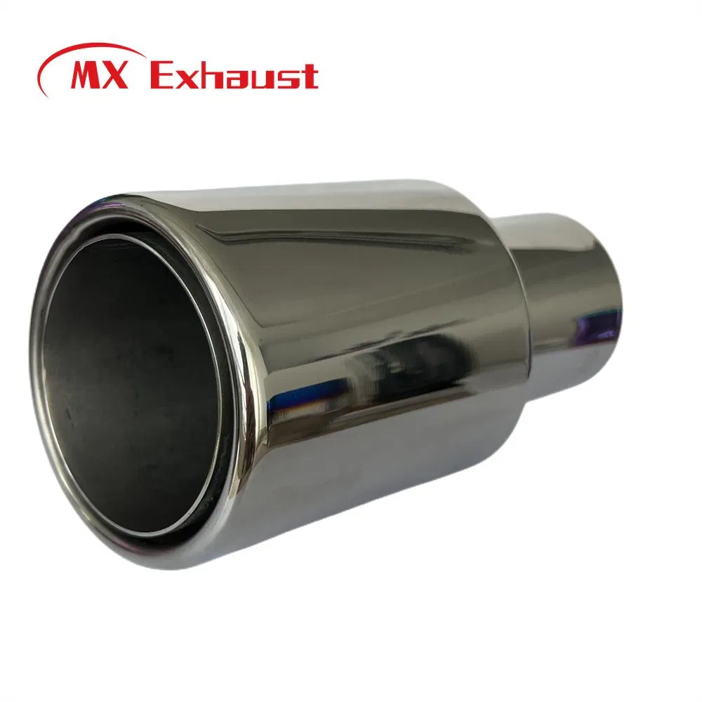 Auto Universal Double Wall Stainless Steel 304 Exhaust Muffler Tip Nozzle Tail Pipe
