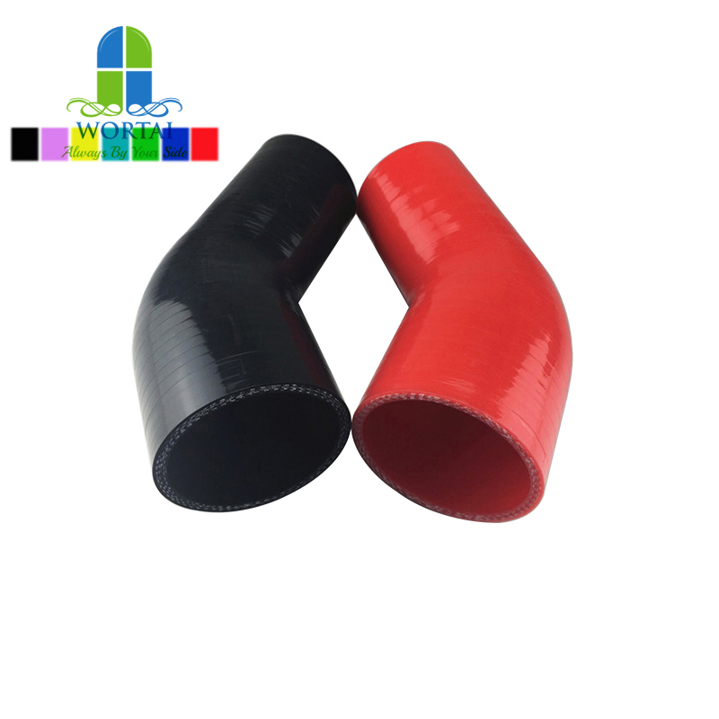 High Temperature Automotive 45 Degree Elbow Rubber Reducer Hose Silicone Rubber Tubing