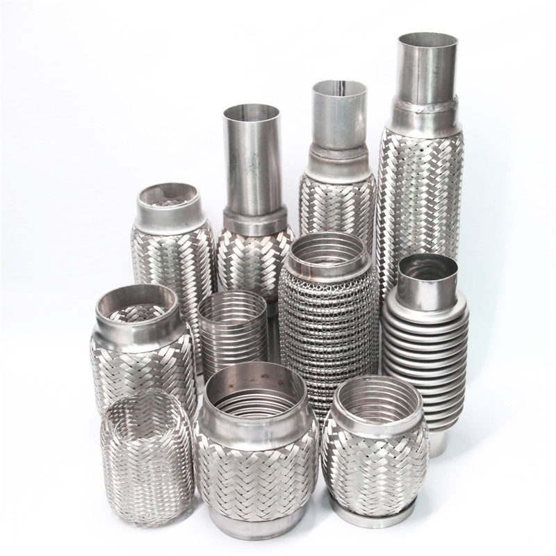 Exhaust Pipe Connectors Cheap Flexible for Car Stainless Steel Mesh Braided Exhaust Flex Tube
