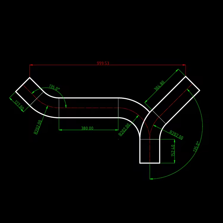 5 Inch Aluminized Exhaust Y-Pipe for Peterbilt
