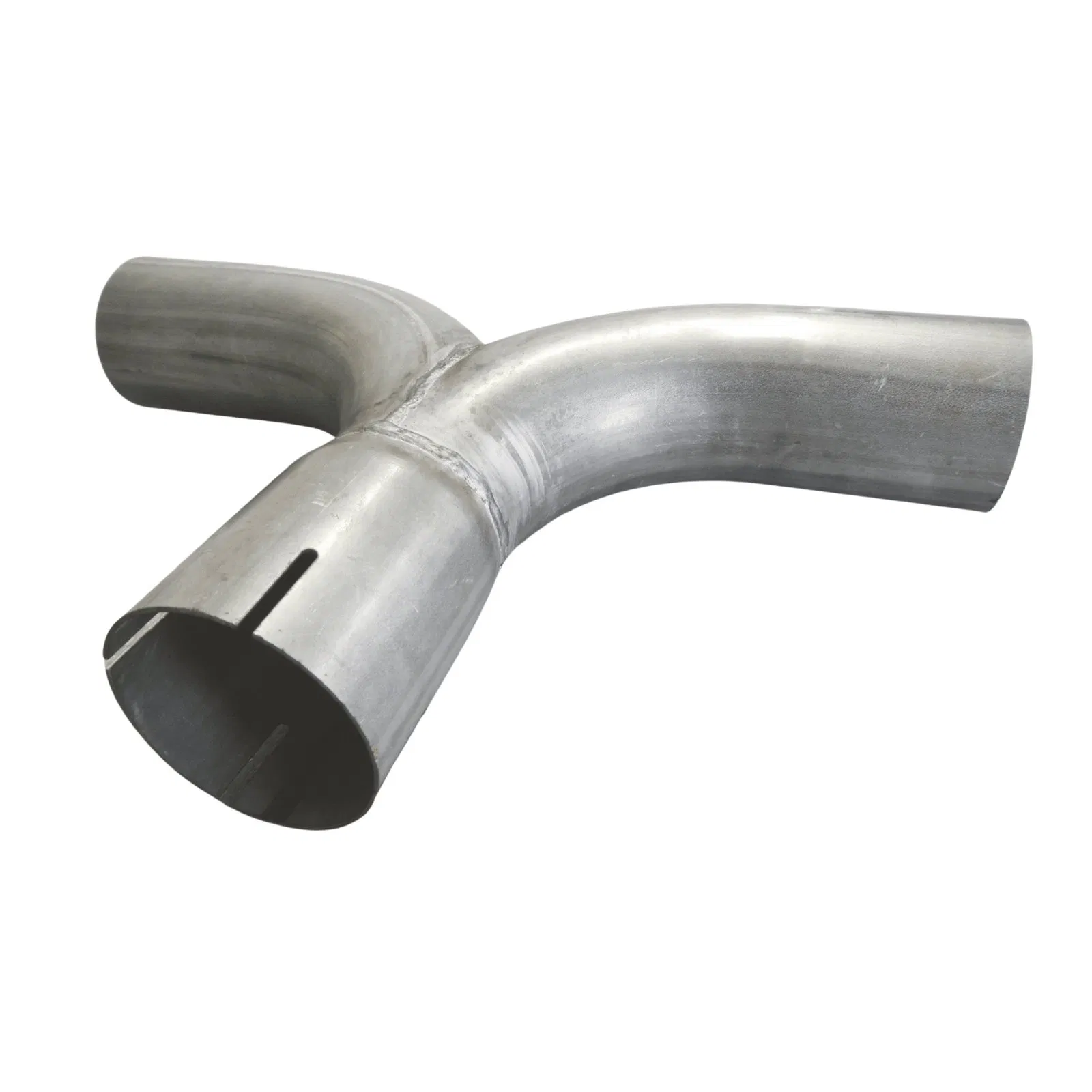 Universal 3 Inch Dual Exhaust Y Pipe Aluminized Mandrel Bent