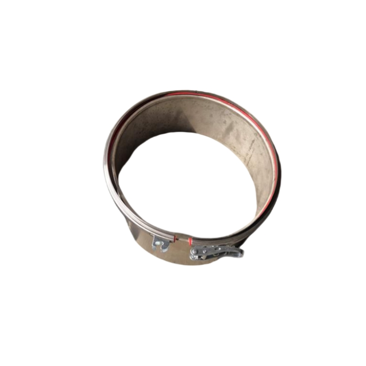 Rapid Lock Quick Release Duct Clamp with Pull Ring and Lever Mechanism for Modular Air Ducting and Exhaust Systems