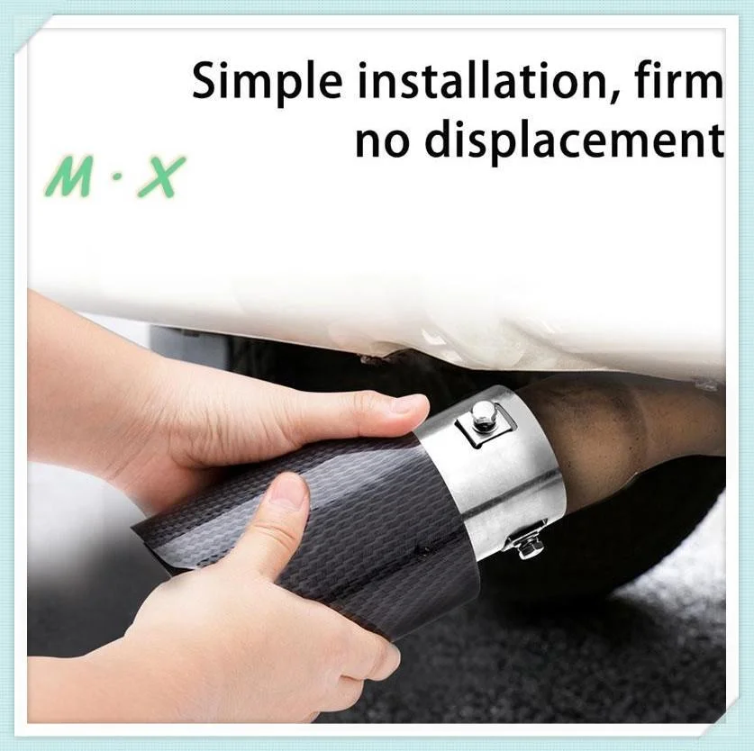 Akrapovic Car Exhaust System Single Outlets Glossy Carbon Fiber Exhaust Muffler Tips