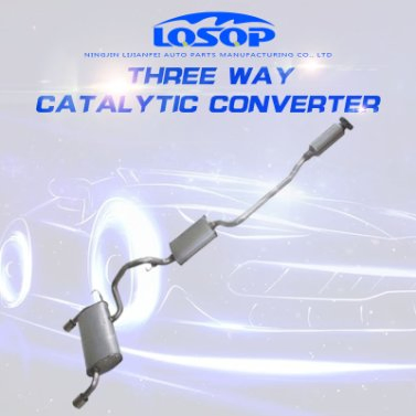 High Quality 409 Stainless Steel Automotive Exhaust Muffler Silent Type Middle and Rear Connected Exhaust Pipe for Ford Escape