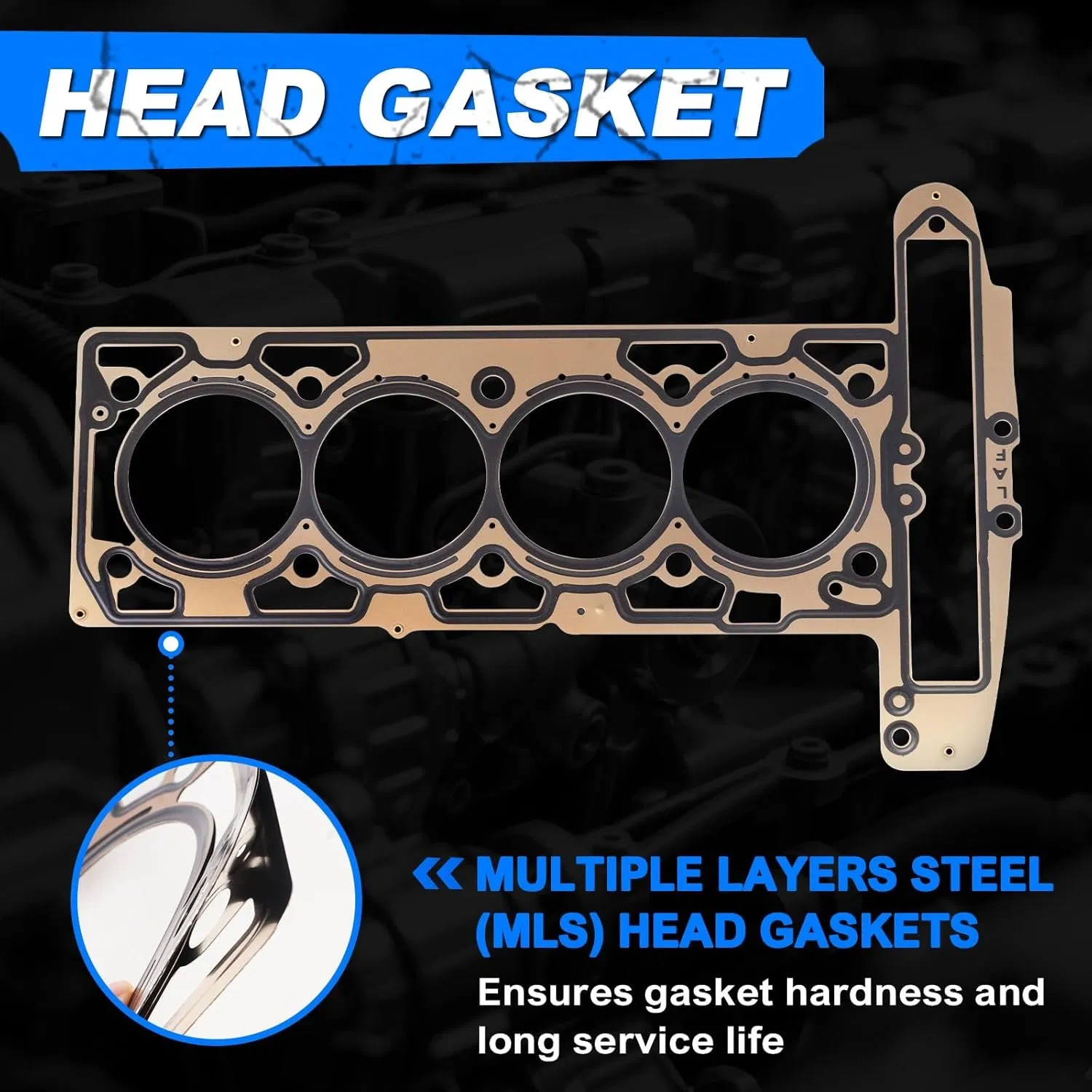 Head Gasket Set W/Intake &amp; Exhaust Valves Kit for 2010-2013 Chevy Equinox/Captiva Sport/Malibu, for Gmc Terrain, for Buick Lacrosse/Regal 2.4L HS26517PT