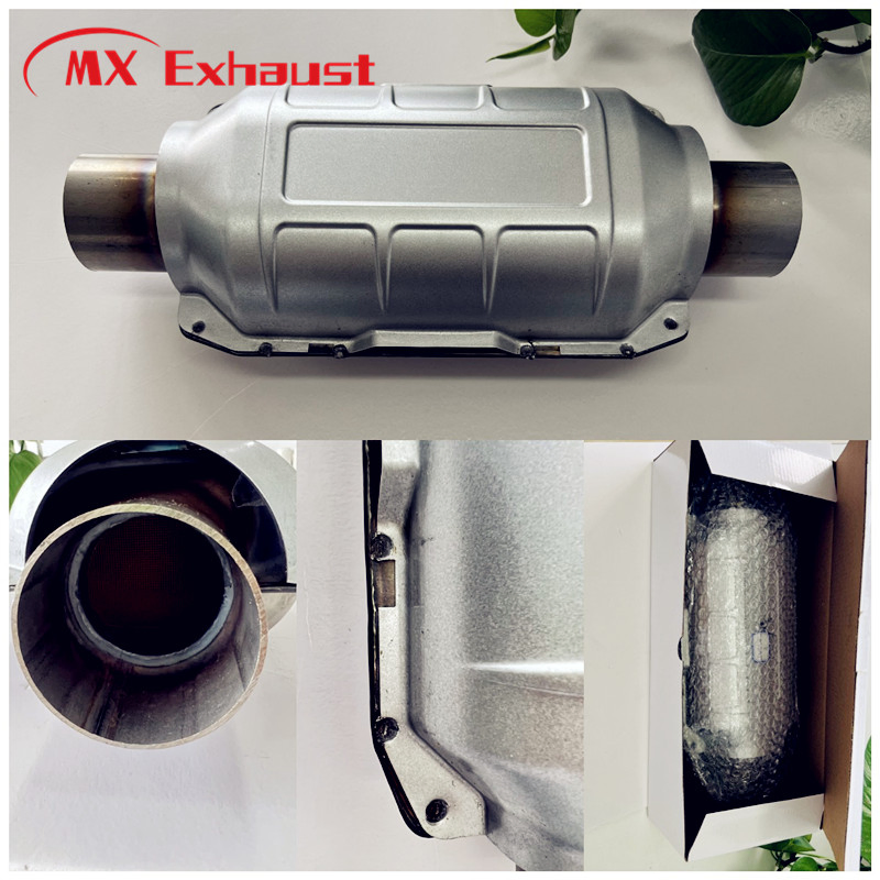 Universal Euro 4 High-Flow Ceramic Honeycomb Three Way Catalytic Converter