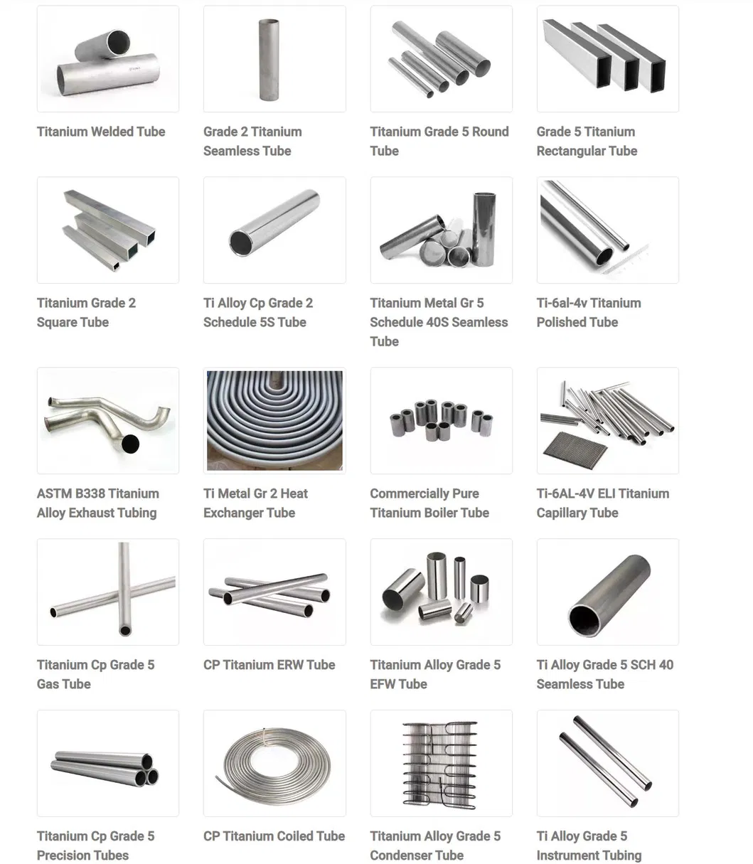 Titanium Tube Types