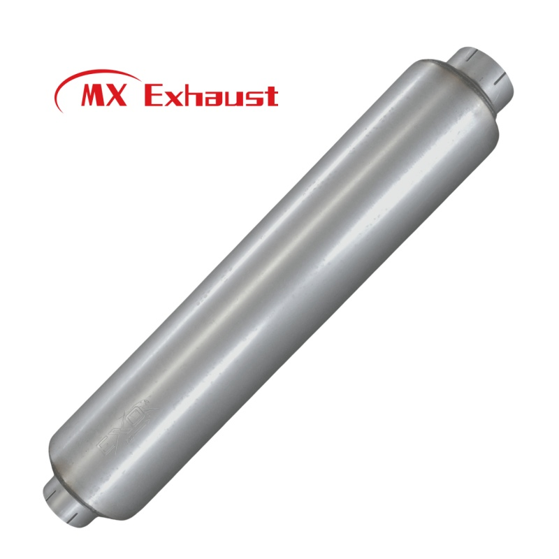 Customized 6" Round Double Wrap Outer Shell Stainless Steel/Aluminized Steel Inner Shell Galvanized Steel Automotive Exhaust Muffler Silencer