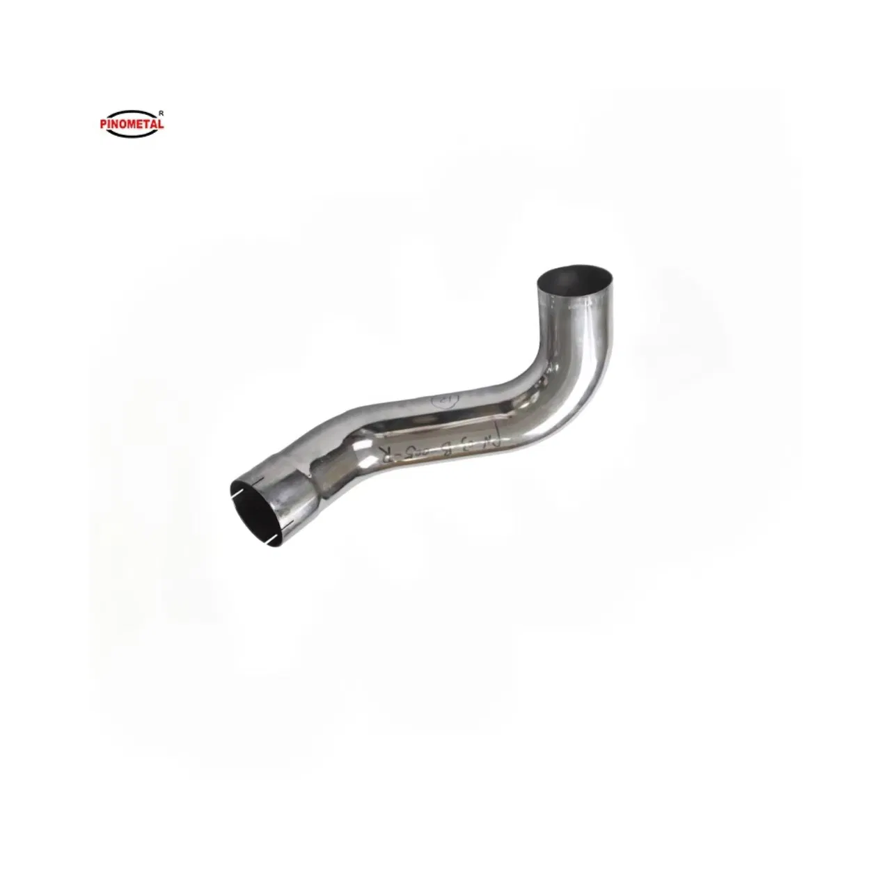 5 Inch Od Polished Steel Chrome Exhaust Right Elbow 2 Bend Pipe for Kenworth