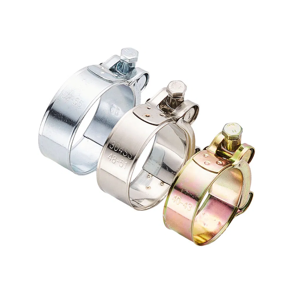 China Manufacture Exhaust Hollow T Bolt European Clamp Carbon Steel Pipe Clamps