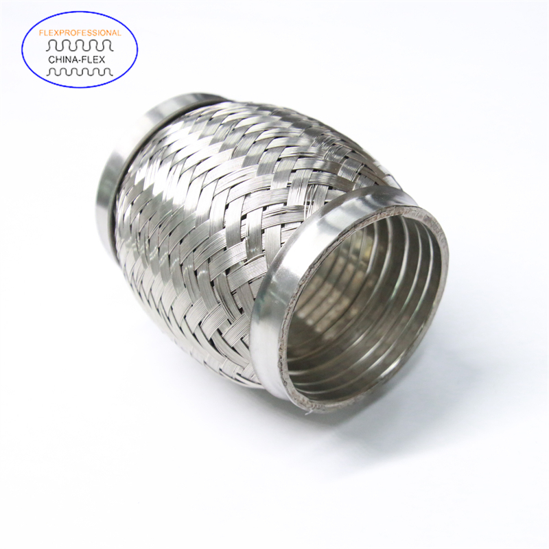 89mmx254mm Auto Ss 304 Braided Exhaust Flexible Corrugated Bellows Pipe Car Tubo Escapes Flexible